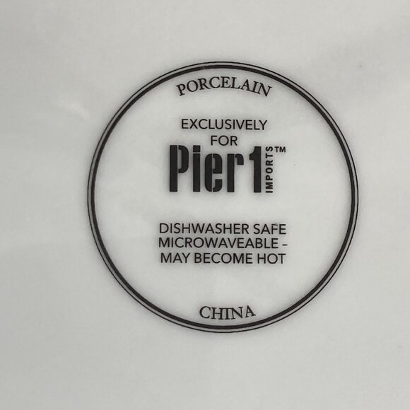 PIER 1 IMPORTS Fashion Frenzy Salad Dessert Plates Set of 4 Pink 90’s Style - Picture 7 of 8